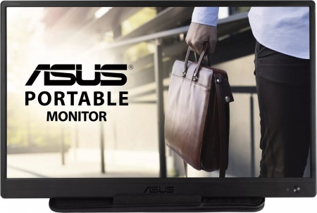 Монитор Asus 15.6" Portable MB165B черный TN LED 10ms 16:9 матовая 220cd 90гр/65гр 1366x768 60Hz HD USB 0.78кг