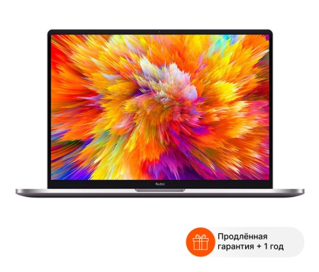 Ноутбук Xiaomi Redmibook Pro Core i7 12650H 16Gb SSD512Gb NVIDIA GeForce RTX 2050 4Gb 15.6" IPS 3K (3200x2000) Windows 10 trial (для ознакомления) silver WiFi BT Cam (RMA2202-BD)