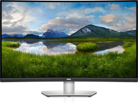 Монитор Dell 31.5" S3221QSA, Curved 4K UHD Monitor, 3840 x 2160 at 60 Hz,  VA, 4 ms,  3000: 1 (Typical), 300 cd/m2 , SP-2*5W, H-AD