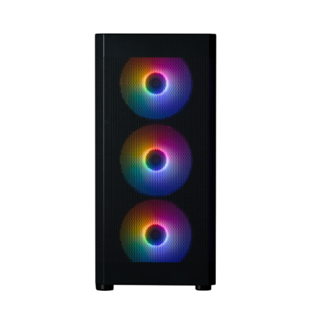 корпус ZALMAN i4 TG, ATX, BLACK, FRONT MESH, WINDOW, 2x3.5", 2x2.5", 1xUSB2.0, 2xUSB3.0, FRONT 3x140mm FRGB, REAR 1x140mm FRGB (замят угол)