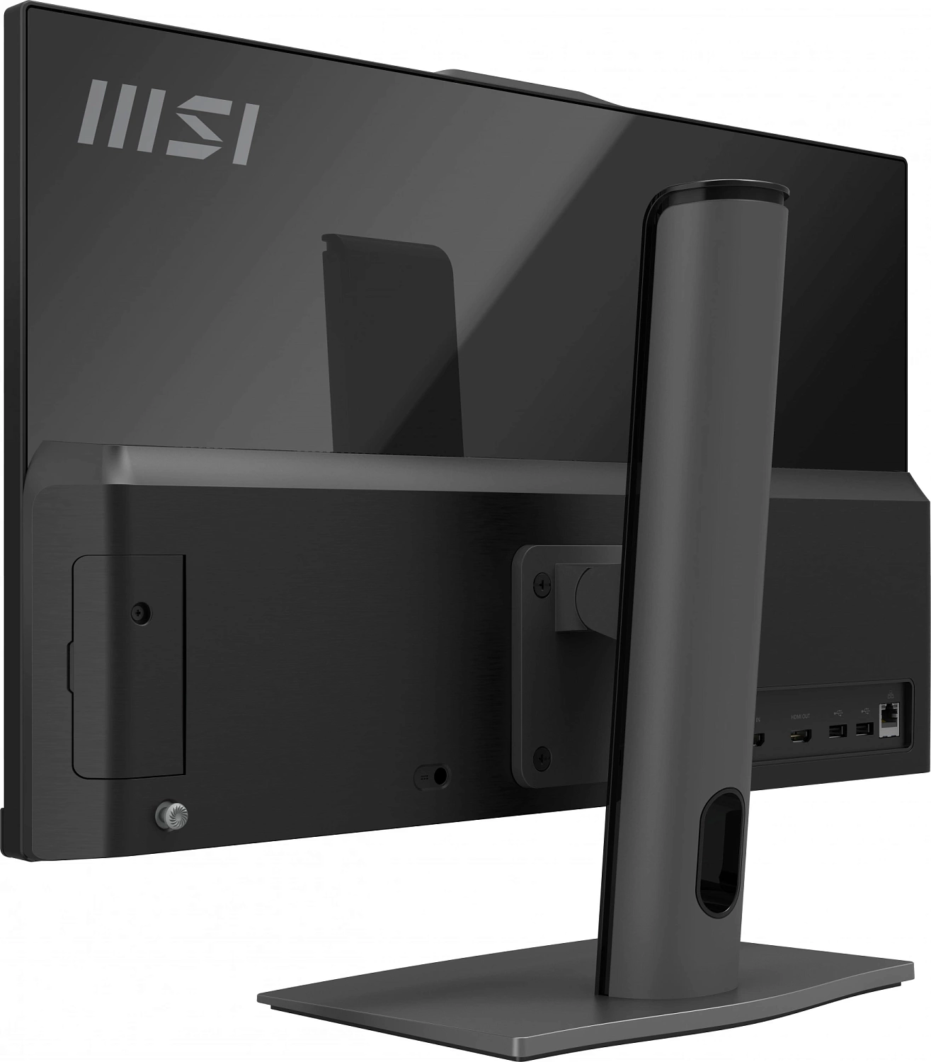 Моноблок MSI Modern AM242P 12M-1071XRU 23.8" Full HD i7 1255U (1.7) 16Gb SSD512Gb Iris Xe noOS GbitEth WiFi BT 120W клавиатура мышь Cam черный 1920x1080