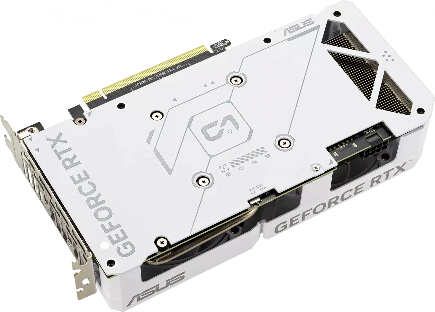 Видеокарта Asus PCI-E 4.0 DUAL-RTX4060-O8G-EVOWHITE NVIDIA GeForce RTX 4060 8Gb 128bit GDDR6 2505/17000 HDMIx1 DPx3 HDCP Ret