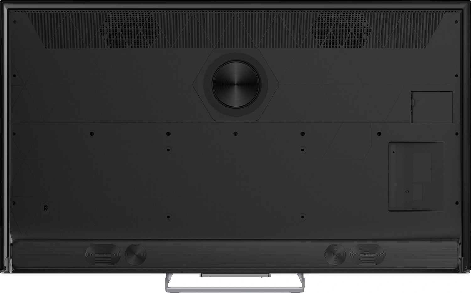 Телевизор QLED Skyworth 65" 65Q77G Google TV Frameless черный/серебристый 4K Ultra HD 60Hz DVB-T DVB-T2 DVB-C DVB-S DVB-S2 USB WiFi Smart TV