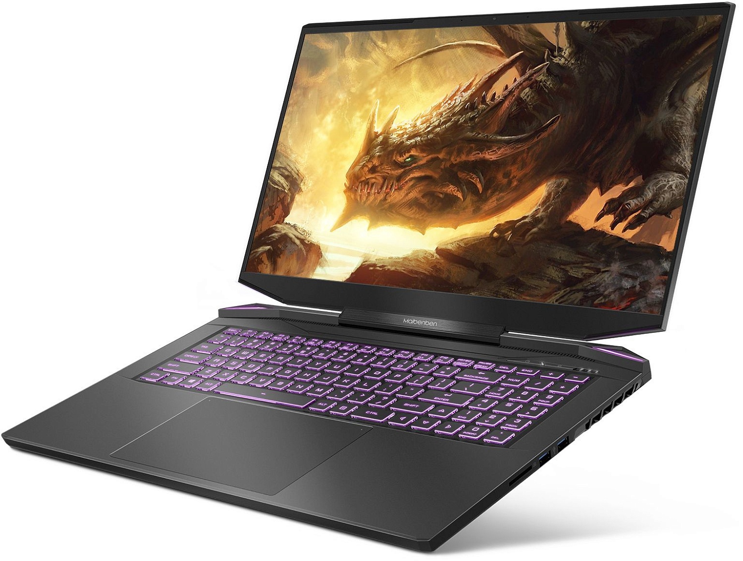 Ноутбук Maibenben X757 Ryzen 7 5800H 16Gb SSD512Gb NVIDIA GeForce RTX 3070 8Gb 17.3" IPS QHD (2560x1440) Linux black WiFi BT Cam 4100mAh (X757QSFELBRE0)