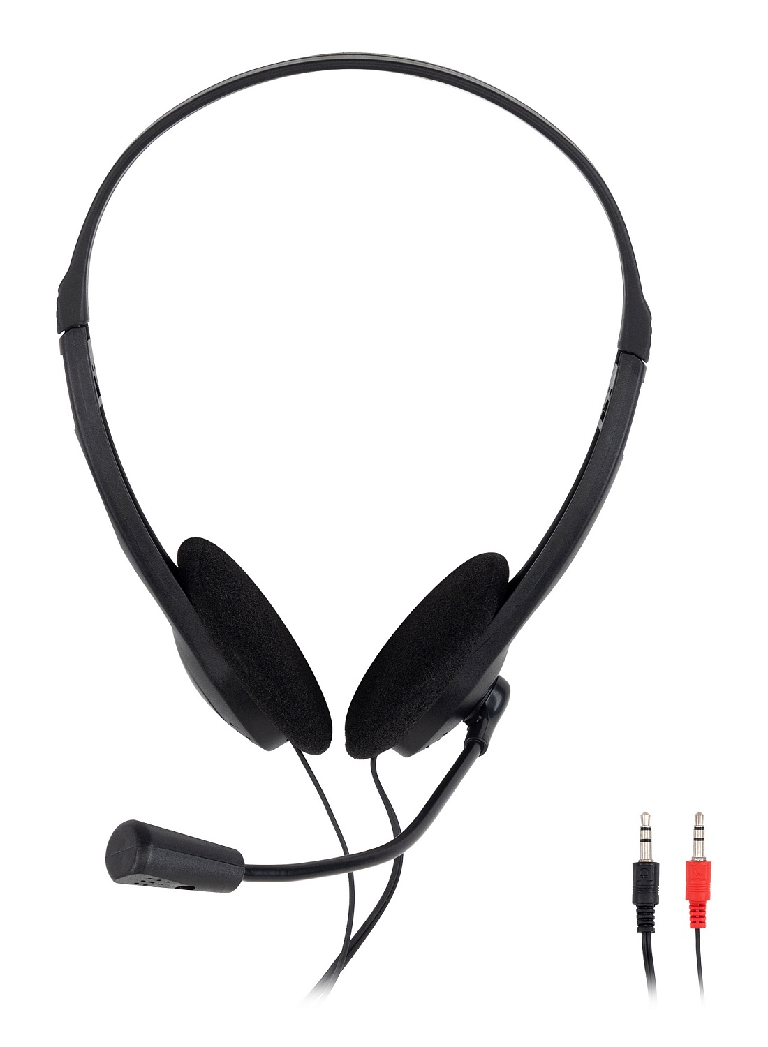 Наушники с микрофоном Оклик HS-M143VB черный 1.8м накладные оголовье (614036)