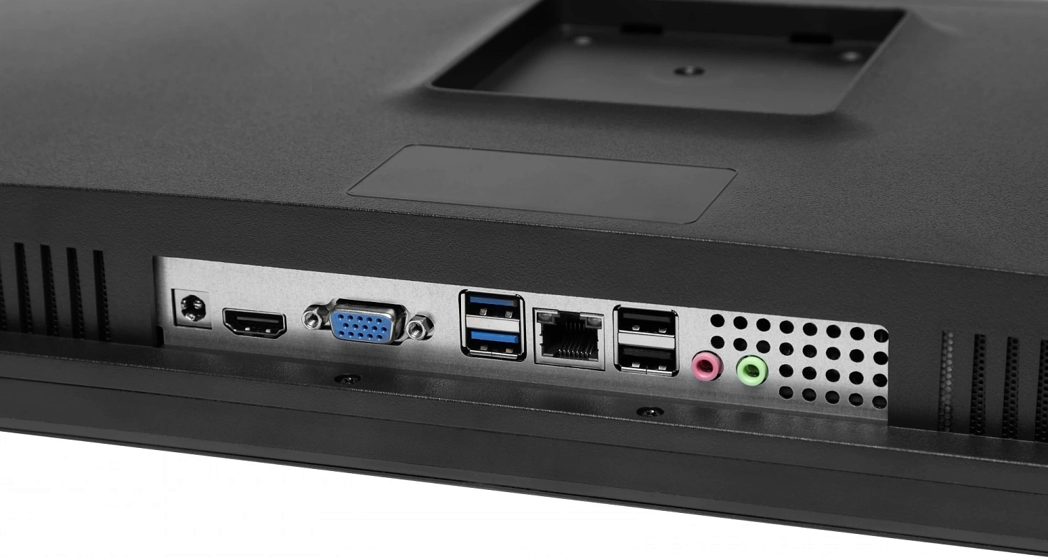 Моноблок IRU Агат 632 23.8" Full HD i3 12100 (3.3) 8Gb SSD256Gb UHDG 730 Free DOS GbitEth WiFi BT клавиатура мышь Cam черный 1920x1080