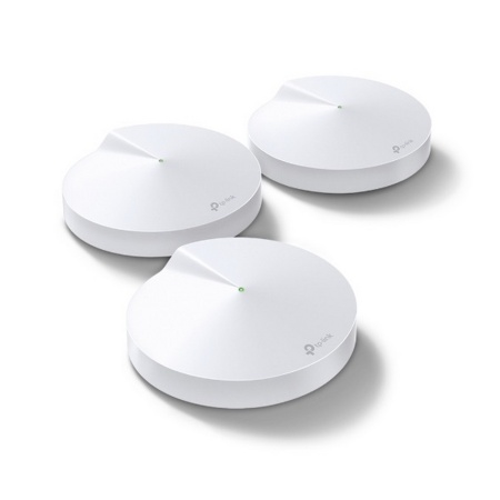 Deco M9 Plus(3-Pack) AC2200 Трёхдиапазонная Mesh Wi-Fi система для умного дома,Центр управления умного дома(Bluetooth 4.2, ZigBee HA 1.2), четырёхъядерный процессор Qualcomm 717 МГц, 867 Мбит/с на 5 ГГц+867 Мбит/с на 5 ГГц_Backhaul+400 Мбит/с на 2,4 ГГц