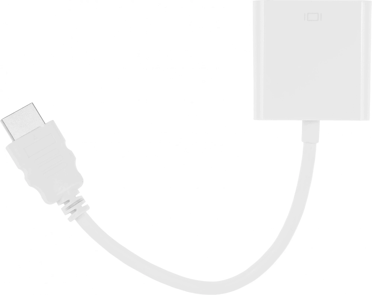 Переходник видео Premier 5-983B HDMI (m)/VGA (f) 0.15м. белый