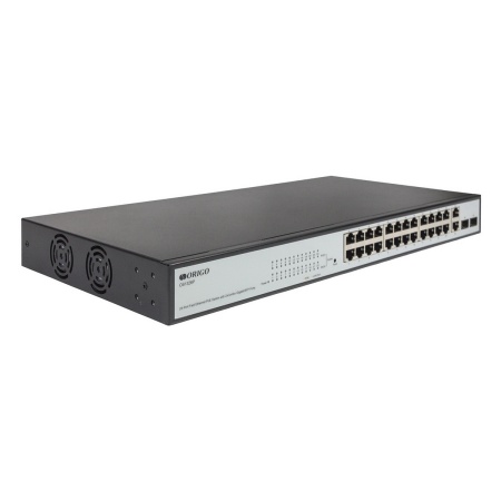 OS1326P/280W/A1A Настраиваемый L2 PoE-коммутатор
24x100Base-TX PoE+,
2xCombo 1000Base-T/SFP,
PoE-бюджет 280 Вт