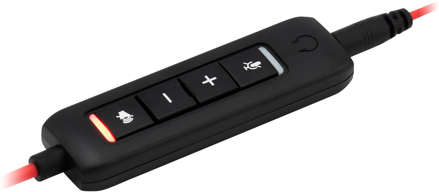 Наушники с микрофоном Оклик HS-L900 черный 2.8м накладные оголовье (1532022)