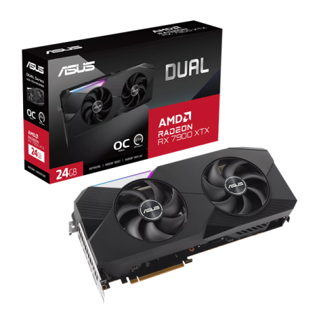 Видеокарта ASUS DUAL-RX7900XTX-O24G//RX7900XTX HDMI*1 DP*3 24G D6; 90YV0IG2-M0NA00