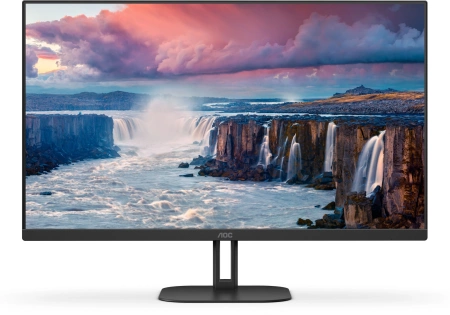 Монитор AOC 27" 27V5CE черный IPS LED 1ms 16:9 HDMI M/M матовая 300cd 178гр/178гр 1920x1080 75Hz FreeSync FHD USB 5.53кг