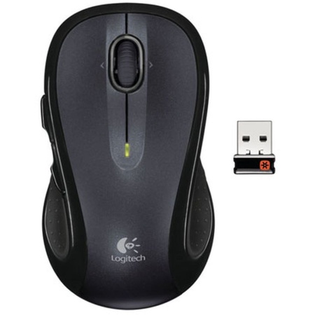 Мышь Logitech M510 Black (910-001826) черная, 7 кнопок, 1000 dpi, USB Unifying 2,4GHz, эргономичная, резиновые вставки, колесико прокрутки с построчным режимом (022126)