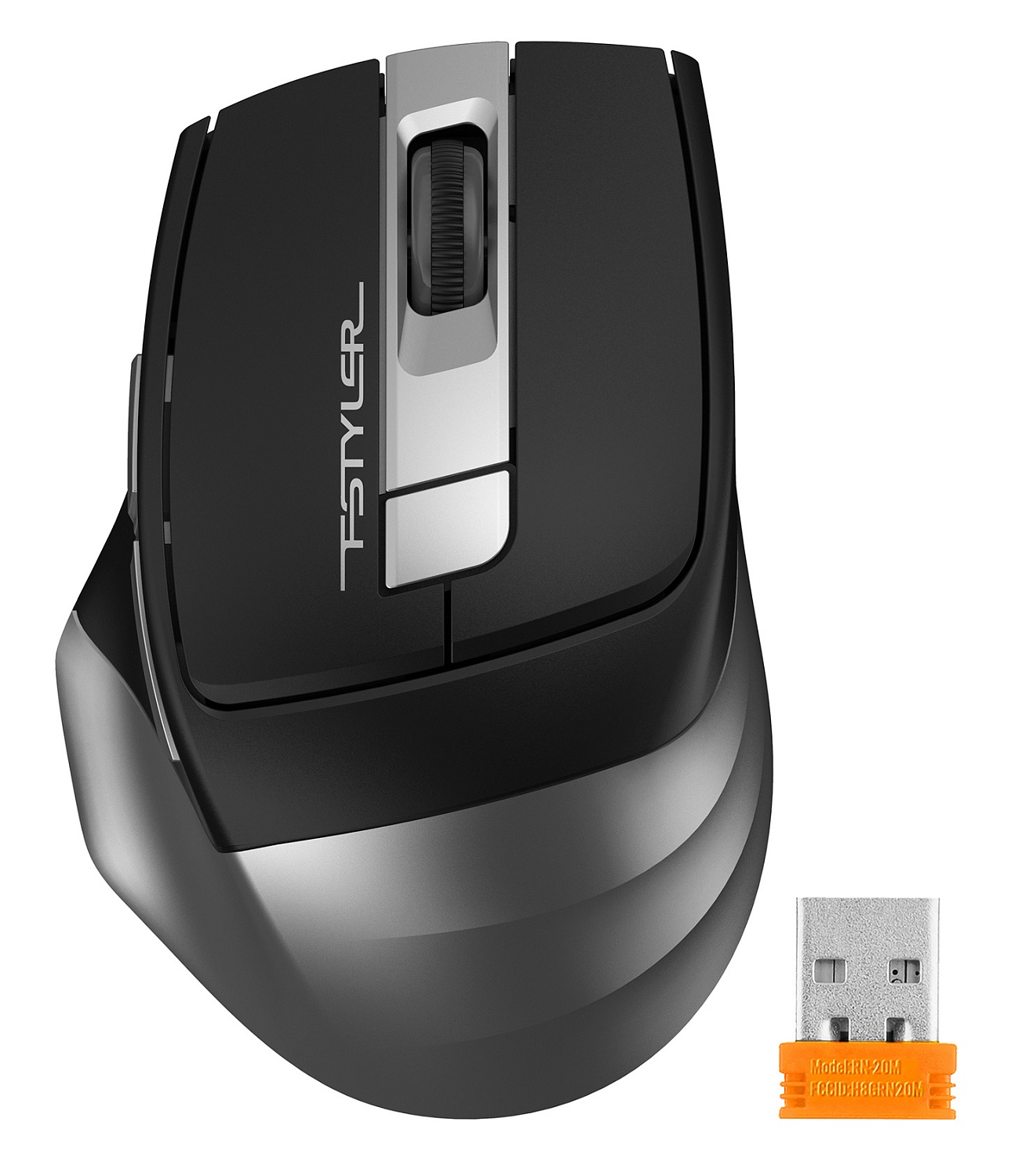 Мышь A4Tech Fstyler FG35 серый/черный оптическая (2000dpi) беспроводная USB (6but) Мышь A4Tech Fstyler FG35 серый/черный оптическая (2000dpi) беспроводная USB (6but)