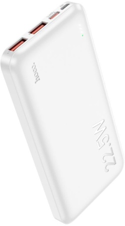 Мобильный аккумулятор Hoco J101 Astute 10000mAh QC3.0/PD3.0 22.5W 5A 2xUSB-A/USB-C белый (J101 ASTUTE WHITE)
