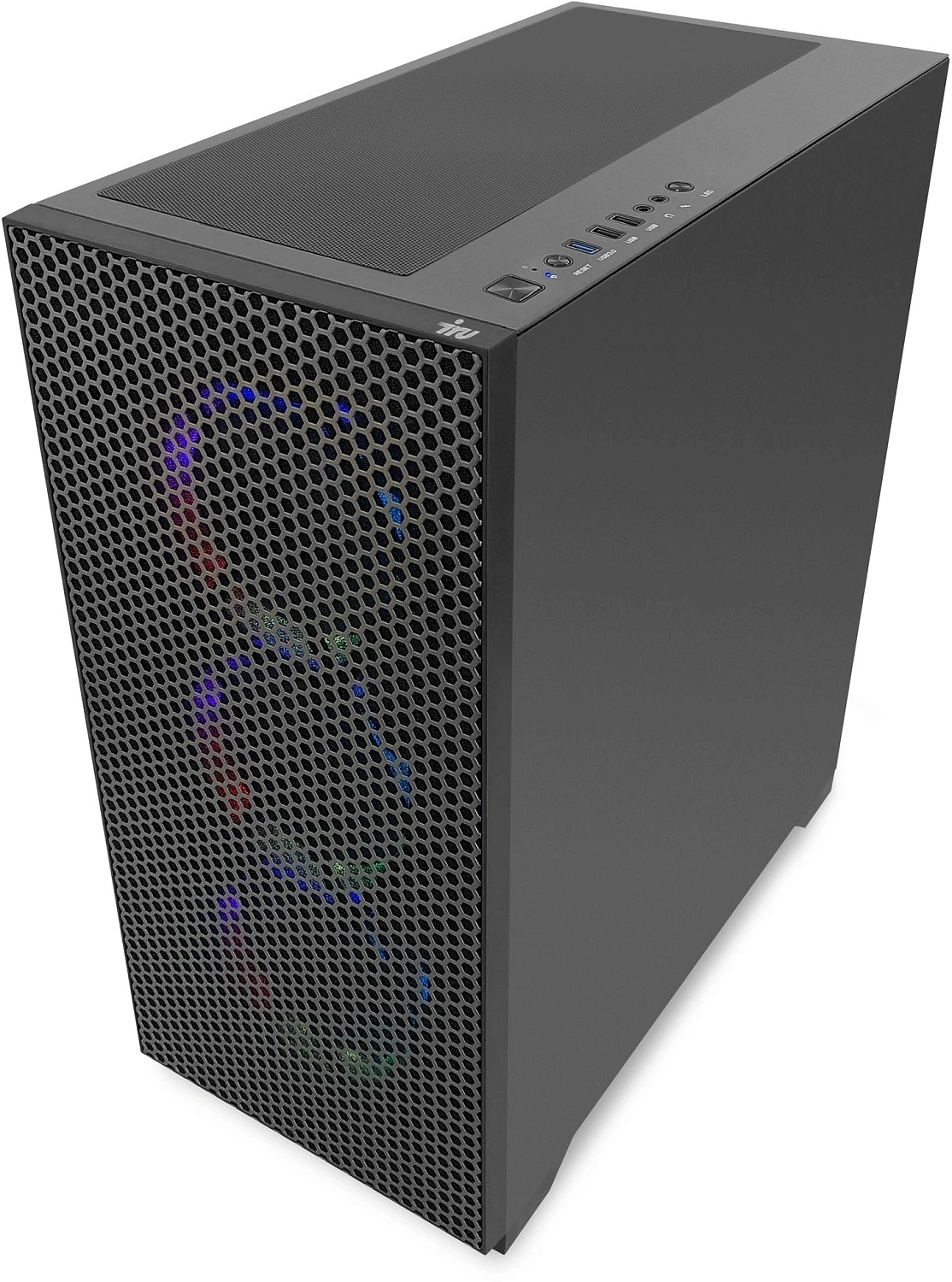 ПК IRU Tactio 510B7GP TWR i7 14700F (2.1) 64Gb SSD1Tb RTX5060TI 16Gb FreeDOS GbitEth 650W черный (RUS) (2146242)