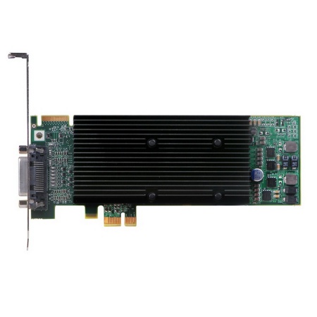 Видеокарта Matrox (M9120-E512LAU1F) M9120 Plus LP PCIe x1, PCI-Ex1, 512MB, DDR2, Low Profile, LFH-60 to 2xDVI-I, 2xDVI-VGA adapters, Max Digital Res.per Output 1920x1200,Max Analog Res. per Output 2048x1536(1920x1200 with quad analog upgrade cable -ОПЦИЯ