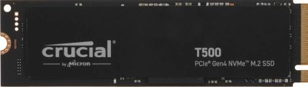 Твердотельный накопитель SSD Crucial M.2 2280 500GB Crucial T500 Client SSD CT500T500SSD8 PCIe Gen4x4 with NVMe, 7200/5700, TLC, 300TBW