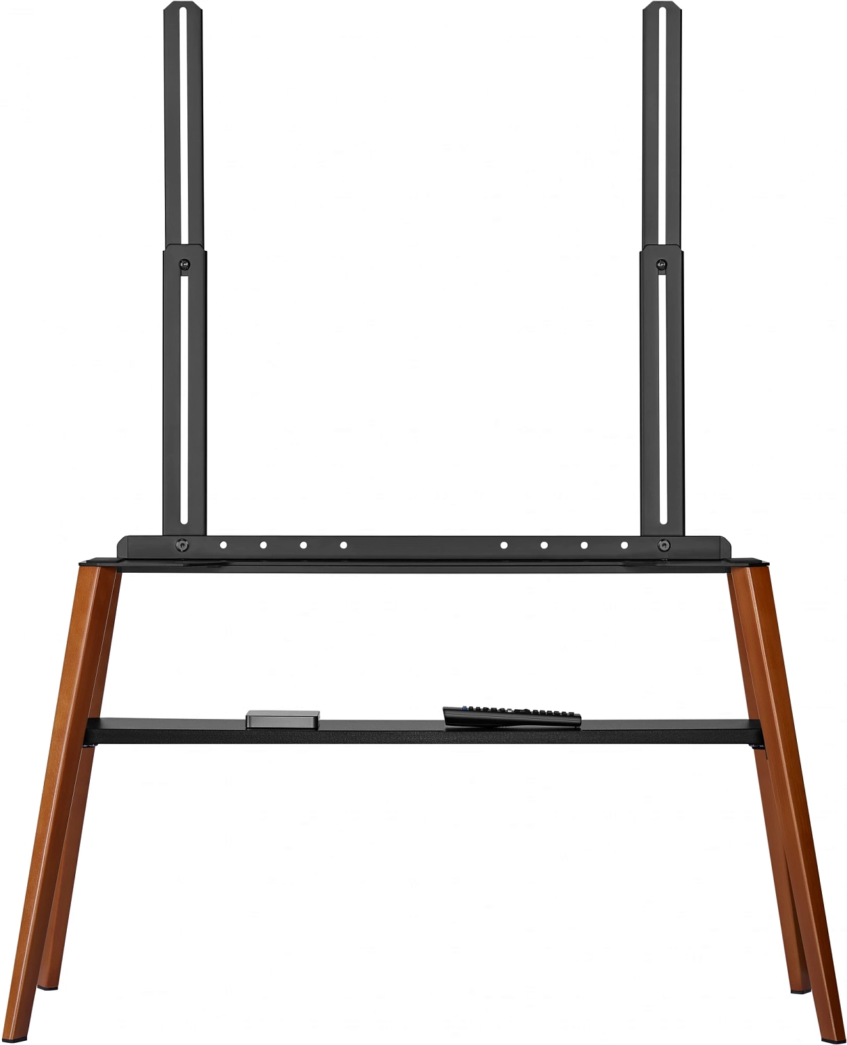 Подставка для телевизора Cactus CS-ST3647BKWN черный/орех 49"-75" макс.40кг напольный