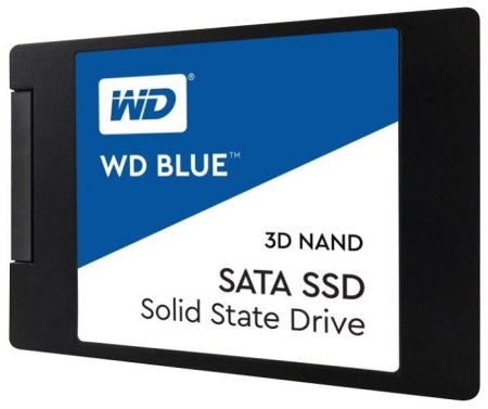 Твердотельный накопитель Western Digital SSD BLUE 1Tb SATA-III 2,5”/7мм 3D NAND WDS100T2B0A (аналог WDS100T1B0A), 1 year