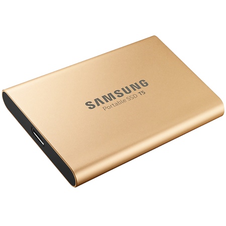 1.8" 500GB Samsung T5 External SSD MU-PA500G/WW USB 3.1 Gen 2 Type-C, Up to 540MB/s, Rose Gold, MU-PA500G/WW Retail (916398)