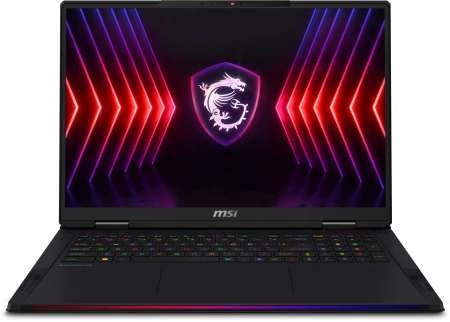 Ноутбук MSI Raider A18 HX A9WJG-216RU AMD Ryzen 9 9955HX3D/64Gb/SSD2Tb/RTX 5090 24Gb/18"/IPS/UHD+/120Hz/MiniLED/Win11/Core Black (9S7-182L72-216)