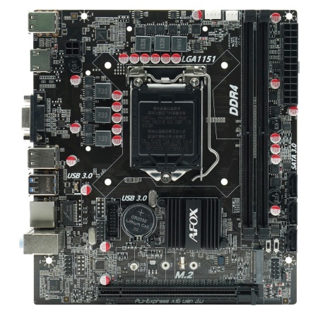 Материнская плата AFOX motherboard intel B250, INTEL Socket 1151, Micro-ATX