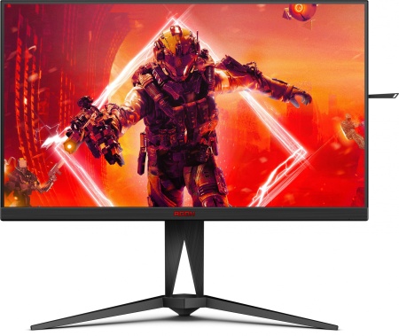 Монитор AOC 27" AG275QXN черный/красный VA LED 1ms 16:9 HDMI матовая HAS Piv 400cd 178гр/178гр 2560x1440 165Hz FreeSync Premium DP WQ USB 5.81кг