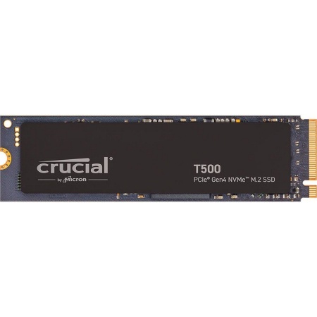 Твердотельный накопитель SSD Crucial M.2 2280 500GB Crucial T500 Client SSD CT500T500SSD8 PCIe Gen4x4 with NVMe, 7200/5700, TLC, 300TBW