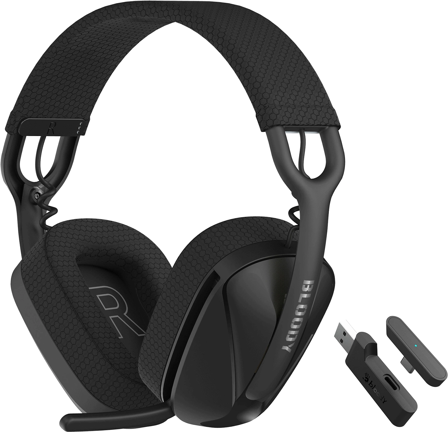Наушники с микрофоном A4Tech Bloody GR280 Sports Black черный мониторные BT/Radio/3.5mm оголовье (GR280 SPORTS)