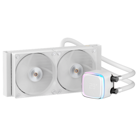 Система водяного охлаждения Ocypus Iota L24 WH, 240mm, Display Pump, 2x120mm FDB fans, LGA115X/1200/1700/18XX, AM4/AM5