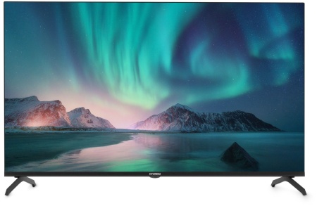 Телевизор LED Hyundai 43" H-LED43BU7006 Android TV Frameless Metal черный 4K Ultra HD 60Hz DVB-T DVB-T2 DVB-C DVB-S DVB-S2 USB WiFi Smart TV