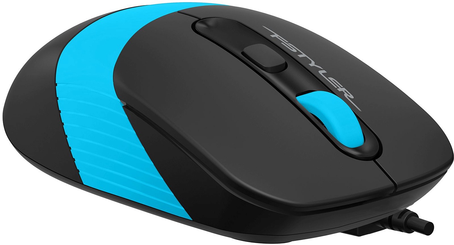 Мышь A4Tech Fstyler FM10S черный/голубой оптическая (1600dpi) silent USB (3but) Мышь A4Tech Fstyler FM10S черный/голубой оптическая (1600dpi) silent USB (3but)