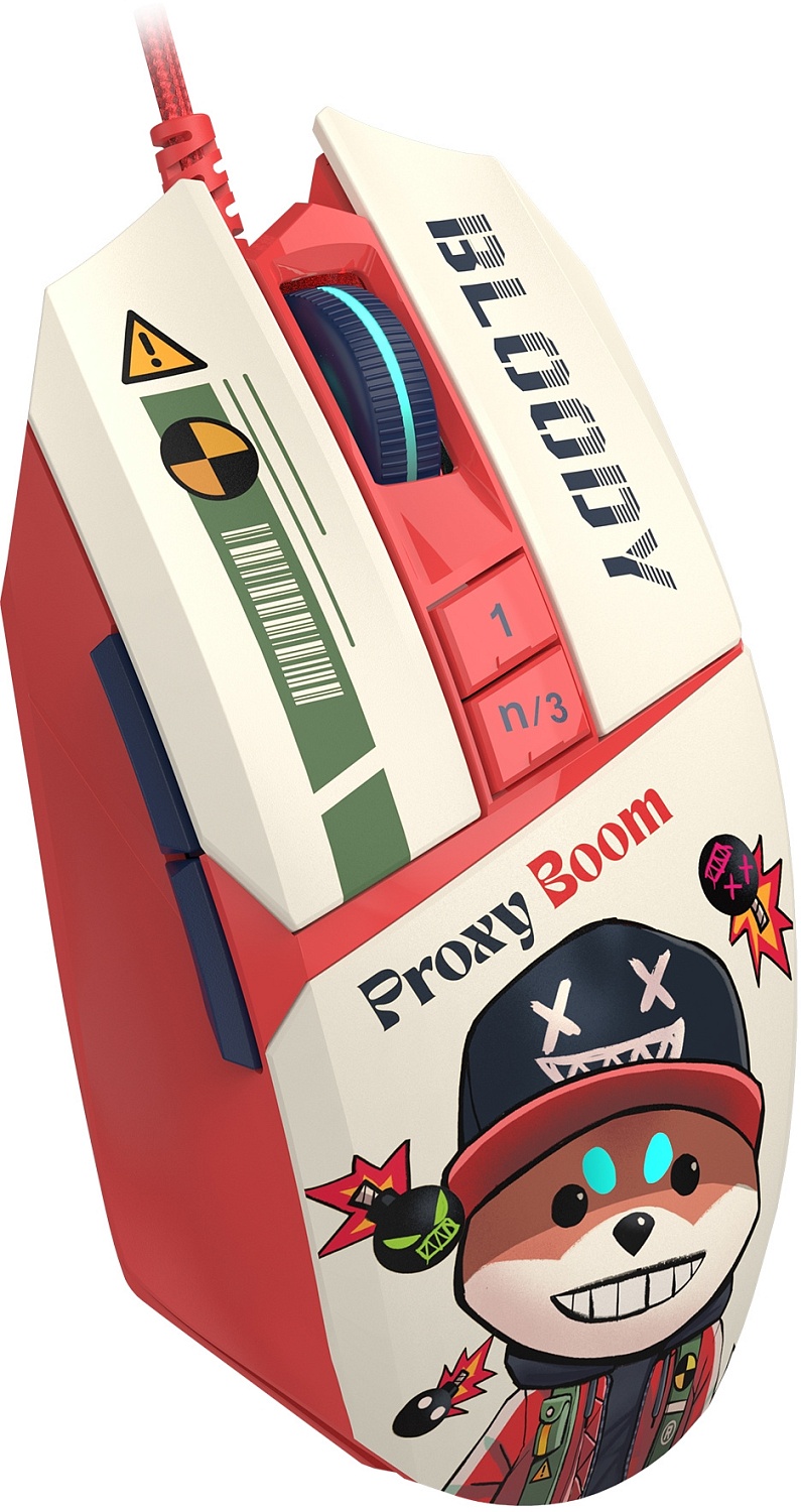 Мышь A4Tech Bloody W63 Max Proxy Boom рисунок оптическая (120000dpi) USB Мышь A4Tech Bloody W63 Max Proxy Boom рисунок оптическая (120000dpi) USB