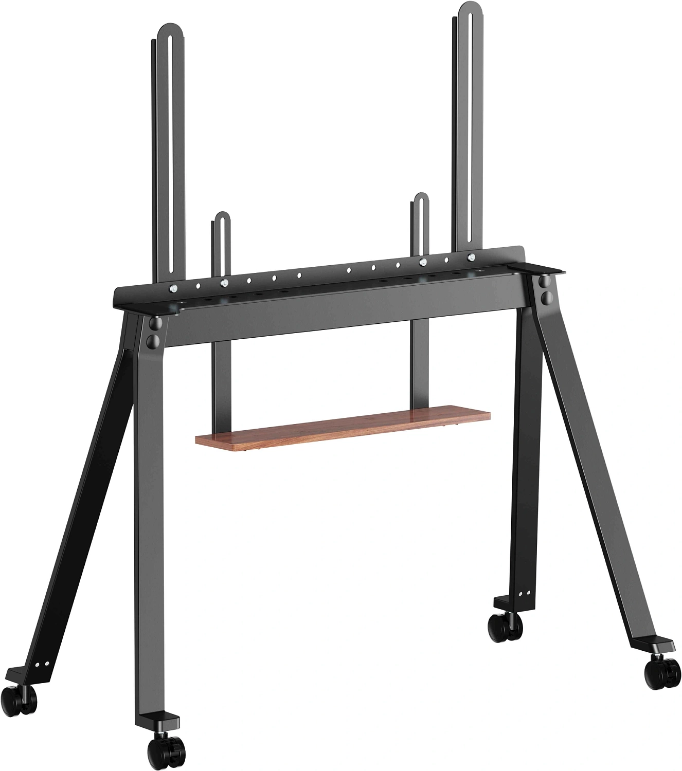 Подставка для телевизора Ultramounts UM313B черный/орех макс.10кг напольный