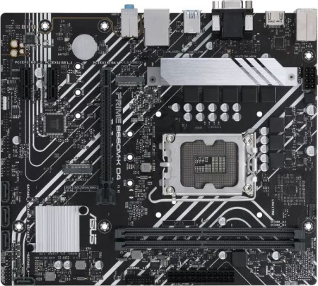 Материнская плата ASUS PRIME B660M-K D4, LGA1700, B660, 2*DDR4, D-Sub + HDMI, SATA3 + RAID, Audio, Gb LAN, USB 3.2*6, USB 2.0*6, COM*1 header (w/o cable), mATX; 90MB1950-M1EAY0