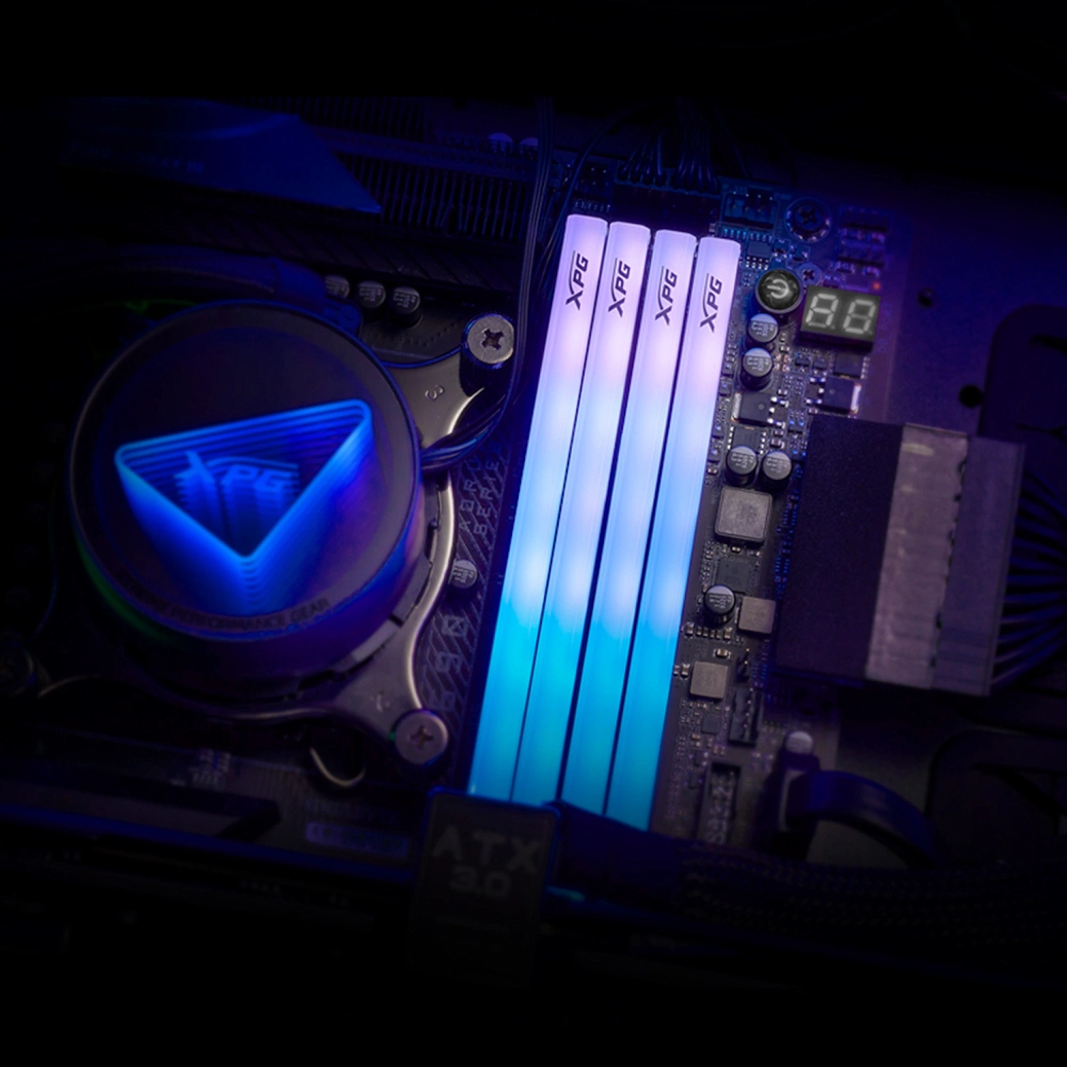 Память DDR5 2x16GB 6000MHz A-Data AX5U6000C2816G-DTLABRWH XPG Lancer Blade RGB RTL PC5-44800 CL28 DIMM 288-pin 1.4В single rank Ret