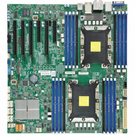 Материнская плата Supermicro Motherboard 2xCPU X11DAi-N 2nd Gen Xeon Scalable 205W/16xDIMM/10xSATA3/C621 RAID0/1/5/10/2xGbE/4xPCIex16,2xPCIex8/M.2/12"x13"(Bulk)