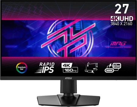 Монитор MSI 27" Optix MPG 274URF QD черный IPS LED 16:9 HDMI полуматовая HAS Piv 1000:1 400cd 178гр/178гр 3840x2160 144Hz DP 4K USB 6.05кг