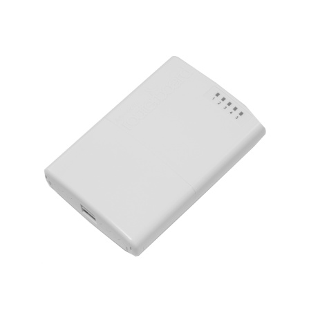 Маршрутизатор MikroTik PowerBOX with 650MHz CPU, 64MB RAM, 5xLAN (four with PoE out), RouterOS L4, outdoor case, PSU, PoE, mounting set