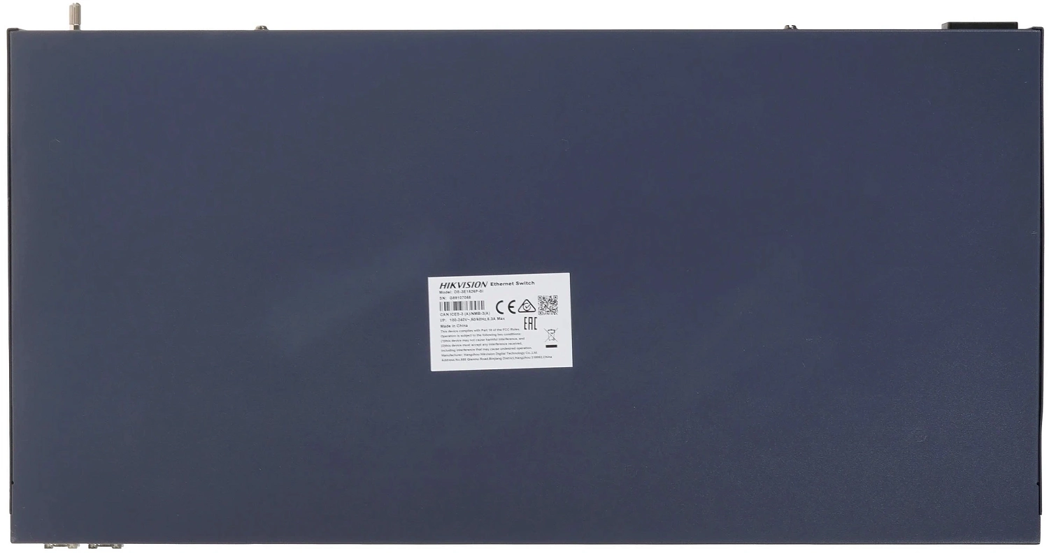 Коммутатор Hikvision DS-3E1526P-SI 24x1Гбит/с 2SFP 24PoE+ 370W управляемый