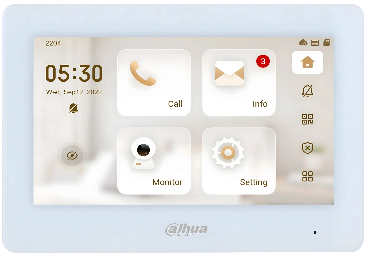 Видеодомофон Dahua DHI-VTH5421HW-W белый
