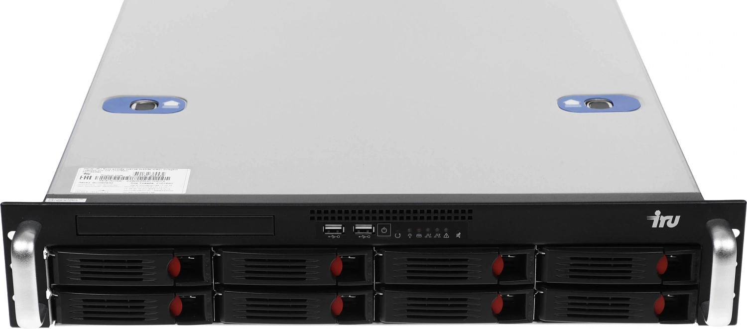 Сервер IRU Rock s2208e 2x6126 4x16Gb iC621 AST2500 2xRJ45 1x800W w/o OS (2179754)