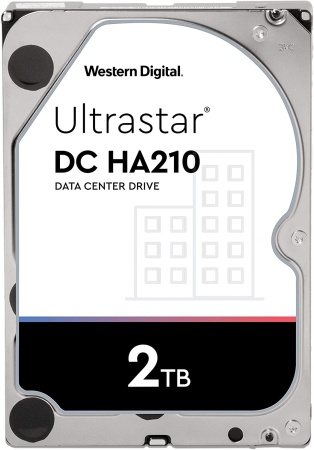 Жесткий диск Western Digital Ultrastar DC HA210 HDD 3.5" SATA 2Тb, 7200rpm, 128MB buffer, 512n (HUS722T2TALA604 HGST), 1 year