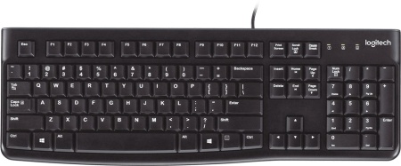 Клавиатура Logitech K120 черный USB (920-002508)