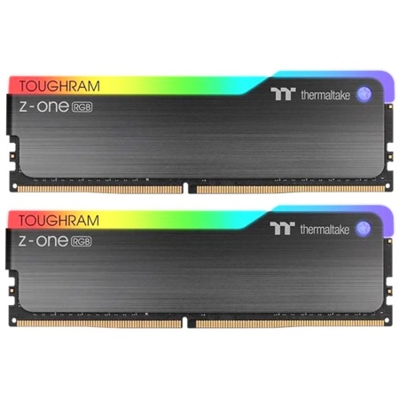 16GB Thermaltake DDR4 3200 DIMM TOUGHRAM Z-ONE RGB Gaming Memory R019D408GX2-3200C16A Non-ECC, R019D408GX2-3200C16A CL16, 1.35V, Heat Shield, XMP 2.0, Kit (2x8GB), RTL (524711)