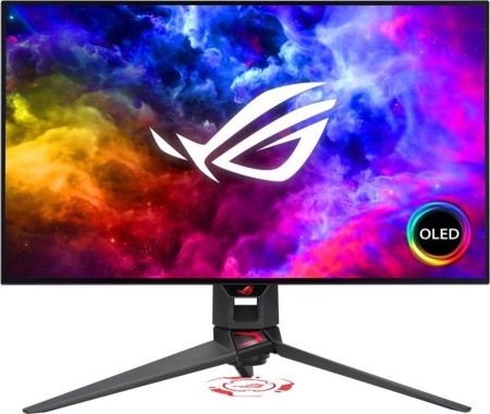 Монитор Asus 27" ROG Swift PG27AQDM черный OLED LED 16:9 HDMI M/M матовая HAS Piv 450cd 178гр/178гр 3840x1440 240Hz G-Sync DP 2K USB 6.9кг