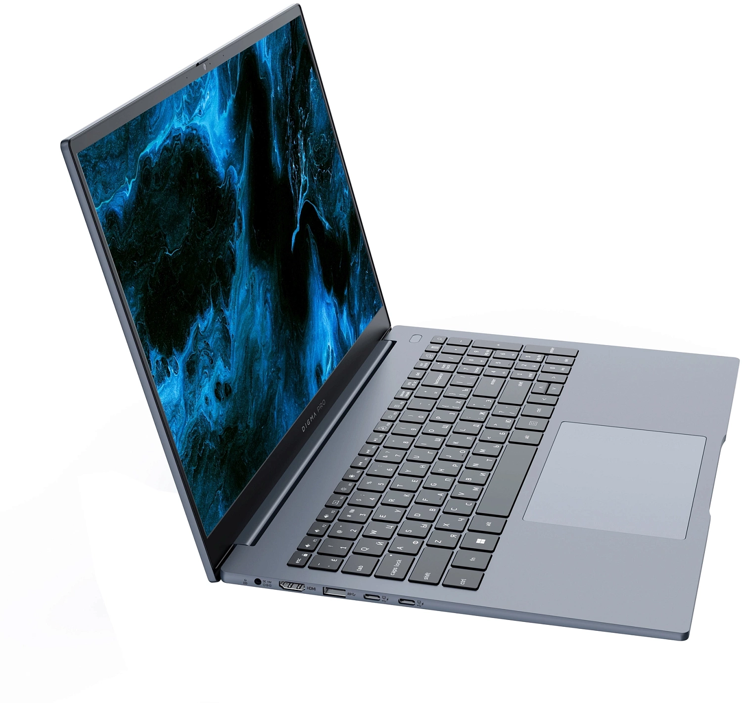 Ноутбук Digma Pro Pactos Ryzen 5 7530U 16Gb SSD512Gb AMD Radeon 16" IPS FHD (1920x1200) Windows 11 Professional dk.grey WiFi BT Cam 6060mAh (DN16R5-ADXW03)