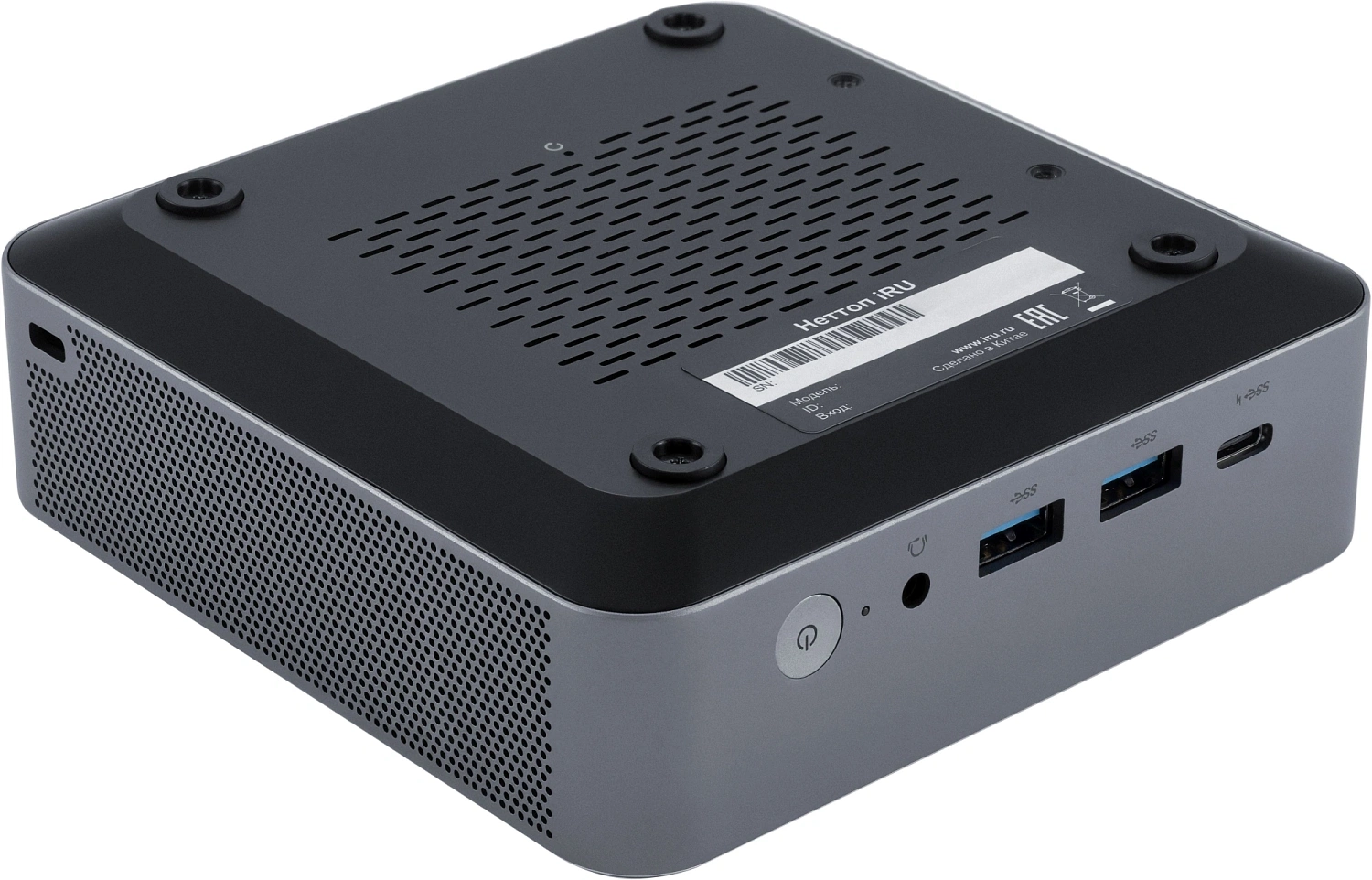 Неттоп IRU Tactio 515 i5 12450H (2) 16Gb SSD512Gb Iris Xe Windows 11 Pro 64 2xGbitEth WiFi BT 100W серый (RUS) (2195518)