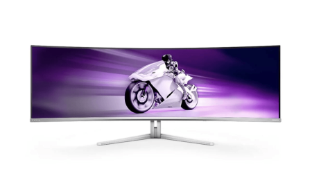 Монитор LCD 49" 32:9 5120x1440(dualQHD) QD-OLED, Curved, nonGLARE, 240 Hz, 1000 cd/m2, H178°/V178°, 1.07B, 0,1 ms, 2xHDMI, DP, USB-C, USB-Hub, Height adj, Tilt, Swivel, 3Y, Grey